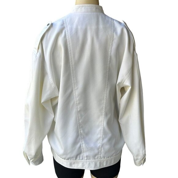 Paul Stanley Jacket Double Breasted Ivory Y2K Vintage Women's Size 14 - Picture 4 of 10